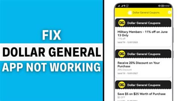 How to Fix Dollar General App Not Working? - SarkariResult