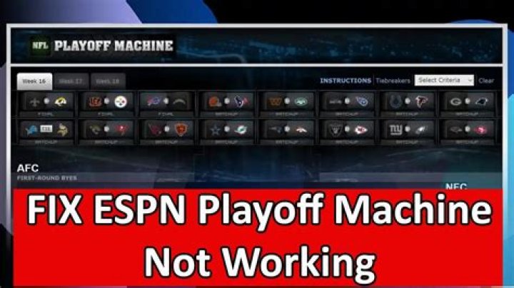 How to Fix / Solve: ESPN Playoff Machine Not Working - SarkariResult
