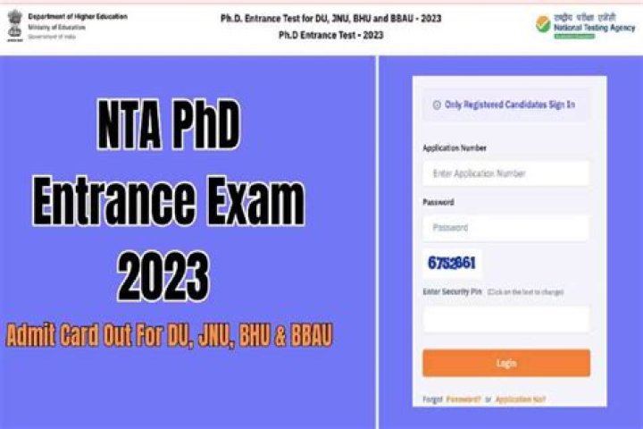 NTA Phd Entrance Test Admit Card 2023 : जारी, अभी करे डाउनलोड